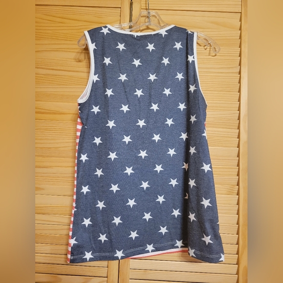 Michelle Mae Stars and Stripes Tank Women's Size Medium NEW Red White Blue USA - Picture 3 of 6
